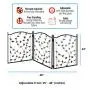 Zoogamo 3 Panel Leaf Design Metal Pet Gate - Durable Lightweight Extra Wide Expandable & Folding Home/Indoor/Outdoor Dog Fence Zoogamo 3 Panel Leaf Design Metal Pet Gate - Durable Lightweight Extra Wide Expandable & Folding Home/Indoor/Outdoor Dog Fence
