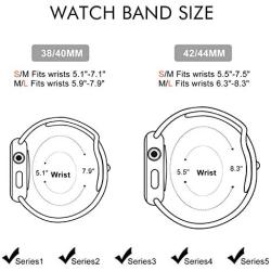 Younsea Watch Band Compatible with Apple Watch 44mm 42mm 40mm 38mm, Soft and Skin-friendly Silicone Replacement Strap, Compatible for iWatch Series 5/4/3/2/1