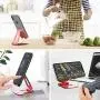 Adjustable Cell Phone Stand, licheers Multi-Angle Cell Phone Holder, Cradle, Dock, Stand Compatible with Nintendo Switch, Phone 11 Pro Xs Max Xr X 8 7 6 6s Plus and 4-7 Inch Devices (Red) Adjustable Cell Phone Stand, licheers Multi-Angle Cell Phone Holder, Cradle, Dock, Stand Compatible with Nintendo Switch, Phone 11 Pro Xs Max Xr X 8 7 6 6s Plus and 4-7 Inch Devices (Red)