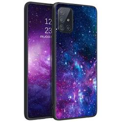 BENTOBEN Samsung Galaxy A71 Phone Case 5G [NOT Fit UW Verizon],Slim Fit Glow in The Dark Shockproof Drop Protective Hybrid Hard PC Soft TPU Bumper Girls Women Cover for Galaxy A71(2020),Nebula/Galaxy