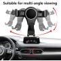 LUNQIN Car Phone Holder for Mazda CX-5 CX5 2017-2020 Auto Accessories Navigation Bracket Interior Decoration Mobile Cell Phone Mount