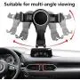LUNQIN Car Phone Holder for Mazda CX-5 CX5 2017-2020 Auto Accessories Navigation Bracket Interior Decoration Mobile Cell Phone Mount