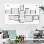 WOOD MEETS COLOR 5x7 8x10 Gallery Wall Picture Frames Set with Hanging Template, 11 Pcs Collage Photo Frames with Photo Mats,Black WOOD MEETS COLOR 5x7 8x10 Gallery Wall Picture Frames Set with Hanging Template, 11 Pcs Collage Photo Frames with Photo Mats,Black