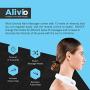 Alivio Neck Cervical Massager,Intelligent Portable Neck Massager by Logybird with Heat Cordless,3 Modes 15 Levels Smart Deep Tissue Trigger Point Massage Use at Home,Office,Outdoor,Car