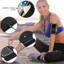 HAISSKY Armband Case with Airpods Holder/Car Key Bag Cell Phone Holder Gym Case Fits iPhone 11 Pro Max/11 Pro/Xs Max/XR 8 7 6,Galaxy S10+/S10/S10e/S9+ with Key Holder&Card Slot up to 6.8" (Black)