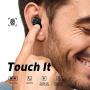 Wireless Earbuds, ENACFIRE F1 Wireless Earbuds CVC 8.0 Noise Cancellation Apt-X Stereo Sound Wireless Headphones 208H Cycle Playtime IPX8 Waterproof Bluetooth 5.0 Headset