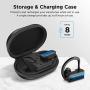 Wireless Earbuds, Vislla 5.0 Bluetooth Sport Headphones Stereo Bass Sound TWS Ear Buds Over Ear Sweatproof Headset 8 Hours Playtime Wireless Earphones with Mic & Charging Case for Running/Working Out