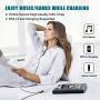USB Type C to 3.5mm Headphone Adapter, 2 in 1 Dual Type C Audio + Fast Charging Adapter Compatible for Pixel 4 4XL 3 3XL 2 2XL, Galaxy Note 10/10+/S20/20+/20 Ultra,iPad Pro 2018, Essential Ph-1.