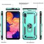 LeYi Samsung Galaxy A10e Case (NOT FIT A10) with HD Screen Protector, Military Grade Armor Full-Body Protective Phone Cover Case with 360 Degree Rotating Holder Kickstand for Samsung A10e, Mint