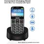 Mosthink Unlocked Cell Phones for Elderly, Unlocked Senior Cell Phone, Easy To Use SOS Basic Phone with Big Buttons and High Volume with Charging Dock