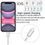 Apple MFi Certified USB C to Lightning Cable Made for iPhone X/XS/XR/XS Max / 8/8 Plus, Supports Power Delivery (for Use with Type C Chargers) 4FT (Silver)