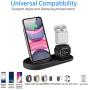 Wireless Charger, 3 in 1 Wireless Charging Station for Apple, Wireless Charging Stand for Apple Watch and iPhone Airpod Compatible for iPhone 11 Pro/X/XS/XR/Xs Max/8 Plus iWatch 5 4 3 2 1 Airpods1 2