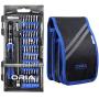 ORIA Precision Screwdriver Set, 80 in 1 with 56 Bits Screwdriver Kit, Magnetic Repair Tool Kit with Portable Bag, Magnetic Parts Tray for Smartphone, Computer, Tablet, Blue