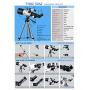 Telescope for Kids 70mm Apeture Travel Scope 400mm AZ Mount - Good Partner to View Moon and Planet - Good Travel Telescope with Backpack for Kids and Beginners