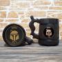 Boba Fett Beer Mug, Star Wars Wooden Beer Stein, Geek Gift, Personalized Beer Stein, Star Wars Tankard, Custom Gift for Men, Gift for Him