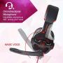 Sades Newly SA810 Over Ear Stereo Bass Gaming Headset Headphones with Noise Isolation Microphone for New Xbox One PC PS4 Laptop Phone Nintendo Switch(Red)