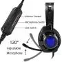 LED Light Over-Ear, 7.1 Surround Sound Noise Cancelling Gaming Headset Microphone Bundle with Headphone Compatible with PS4 Laptop PC Mac Computer Smartphones