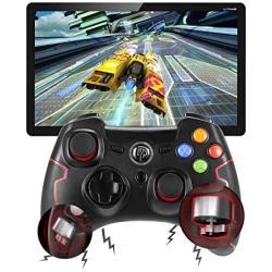 EasySMX Wireless Game Controller, 2.4G Wireless Gamepad Joystick PC, Dual Vibration, Support PC (Windows XP/7/8/8.1/10) and PS3, Android, Vista, TV Box/Android Phones, Tablets