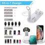 Kertxin Wireless Charger,4 in 1 Charging Station with USB Charging for Apple Watch 5 4 3 2 1,AirPods Pro/2/1,iPhone 11/11 Pro Max/XR/XS Max/XS/X/8/8P