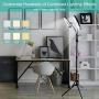 iMartine LED Ring Light 8" with Tripod Stand and Phone Holder, Professional 2 Makeup Selfie Light Rings for Photography YouTube Video Vlog, [6 Lighting Modes] [360° Flexible Goose Neck] [2700K-6000K]