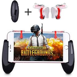 Yuwen Mobile Game Controller, Cell Phone Game Controller Sensitive Shoot and Aim Keys L1R1 Shooter Controller for PUBG/Knives Out/Rules of Survival, Mobile Gaming Joysticks for Android iOS