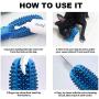 nonogo Dog Toothbrush chew Stick Suction Cup Dog Toy,Natural Rubber Teeth Cleaning Chewing Toys,Non-Toxic Chewy Dog Toothbrush is Suitable for Small and Medium-Sized Pets