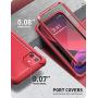 i-Blason Ares Case for iPhone 11 6.1 inch (2019 Release), Dual Layer Rugged Clear Bumper Case with Built-in Screen Protector (Metallic Red)