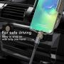 NetDot Gen10 3 in 1 Nylon Braided Magnetic Fast Charging Cable with Side LED Compatible with Micro USB & USB-C Smartphones and i-Product(5ft/3 Pack Gray)