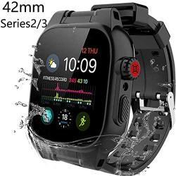 Apple Watch Waterproof Case, 42mm Series 2 Series 3 Waterproof Case, Apple Watch Shockproof and Dustproof Rugged, Built-in Screen Protector