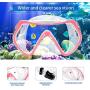 Supertrip Snorkel Set Adults-Anti-Fog Film Scuba Snorkeling Diving Mask with Impact Resistant Temperred Glass|Dry Top Snorkel,2 Mouthpieces 1 Waterproof Case Included