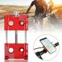 Enrilior Bicycle Aluminum Alloy Mobile Phone Bracket Bike Handlebar Clip Stand Navigation Holder(Red)