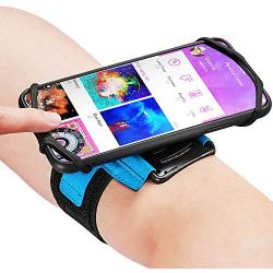 newppon Sports Cellphone Arm Bands : with Key Pocket Holder & 180° Rotatable for Apple iPhone Xs Max XR X 8 7 6 6S Plus Samsung Galaxy S9+ S9 S8 S7 S6 Edge Note 8 Google Pixel LG G6,for Outdoor Gym