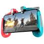 King Shine Mobile Gamepad AK-16 Pubg Remote Controller Gamepad Alloy Metal Triggers L1 R1 Shooting Aim Button Handle Joystick Compatible with All Smartphones Upto 6.5" inch
