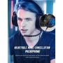 Mpow Gaming Headset for PS4, Xbox One, PC(Second Generation) with 3D Surround Sound Mic and LED Lights Computer Gaming Headphones with Noise Canceling Mic Volume Control LED Light for PC Mac Laptop
