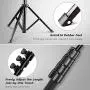 UBeesize 54-inch Selfie Stick Tripod, Detachable and Extendable Phone Tripod for Cell Phone, Compatible with iPhone and Android Phone, Includes Wireless Remote, Cell Phone Holder and Gopro Adapter