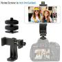 Ulanzi Phone Tripod Adapter Mount, Adjustable Cell Phone Holder, Universal Smartphone Clamp, Vertical Horizontal Bracket for iPhone 11 Pro Max XS Max X 8 Plus Samsung Google OnePlus Ring Light Selfie