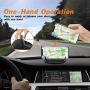 Car Phone Holder, Cell Phone Car Mount Holder with Silicone Non Slip Mat & Storage Function Cradle Dock, for iPhone X/8 Plus/7 Plus/6, Samsung Galaxy S8 Plus/Note 8/S7 3.5-7 inch Phone Or GPS Devices