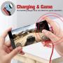 Magnetic Charging Cable, Ankndo 3 in 1 Magnetic Phone Charger Cable [4-Pack, 3ft/3ft/6ft/6ft] Nylon Braided Magnet Charger Cable Compatible with Micro USB, Type C Smartphone and iProduct Device -Red