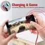 Magnetic Charging Cable, Ankndo 3 in 1 Magnetic Phone Charger Cable [4-Pack, 3ft/3ft/6ft/6ft] Nylon Braided Magnet Charger Cable Compatible with Micro USB, Type C Smartphone and iProduct Device -Red