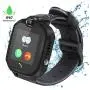 Kids Smart Watch Smartwatch for Kids with Voice Chat Camera SOS Alarm Clock Games, Waterproof Kids Smart Watches 1.44&quot LBS Tracker Touch Screen Kids Phone Watch for Christmas Birthday Gifts (Black)