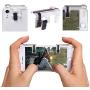 Leoie 1 Pair Left+Right Gaming Triggers Smart Phones Game Fire Button Controller for PUBG Transparent