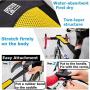GORIX Sweat Guard Net for Bike Trainer Frame Protector Cover with Mobile Phone Pouch (GW-C1touch)(Yellow×Black)