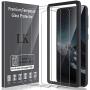 LK [3 Pack] Screen Protector for Samsung Galaxy A10e Tempered Glass (New Verison) Easy Frame Installation 9H Hardness, HD Clarity, Case Friendly