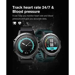 Smart Watch for Android iOS,Fitness Tracker with Blood Pressure Heart Rate Blood Oxygen Monitor,Pedometer,Watches for Men Women,Sleep Tracker,Call Messages Reminder,IP68 Waterproof, Full-Touch Screen