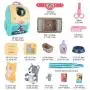 LBLA Pet Care Play Set for Kids Dog Cat Backpack Pretend Toys for Toddlers Educational Gifts for Girls Boys 17 Pieces
