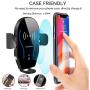Wireless Car Charger Mount, Mikikin Auto-Clamping Qi 10W 7.5W Fast Charging Car Phone Holder Air Vent Compatible with iPhone X/XR/Xs/Xs Max/8/8 Plus, Samsung S6/S7/S8/S9 Edge+, Note 7/Note 8 & More
