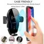Wireless Car Charger Mount, Mikikin Auto-Clamping Qi 10W 7.5W Fast Charging Car Phone Holder Air Vent Compatible with iPhone X/XR/Xs/Xs Max/8/8 Plus, Samsung S6/S7/S8/S9 Edge+, Note 7/Note 8 & More