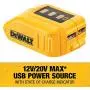 DEWALT 12V/20V MAX USB Charger, Tool Only (DCB090) DEWALT 12V/20V MAX USB Charger, Tool Only (DCB090)