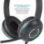 Cyber Acoustics 3.5mm Stereo Headset with Headphones and Noise Cancelling Microphone for PCs, Tablets, and Cell Phones in The Office, Classroom or Home (AC-5002A) Cyber Acoustics 3.5mm Stereo Headset with Headphones and Noise Cancelling Microphone for PCs, Tablets, and Cell Phones in The Office, Classroom or Home (AC-5002A)