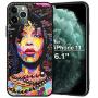XIX iPhone 11 Case African American Afro Girls Women Slim Fit Shockproof Bumper Cell Phone Accessories Thin Soft Black TPU Protective Apple iPhone 11 Cases (01)